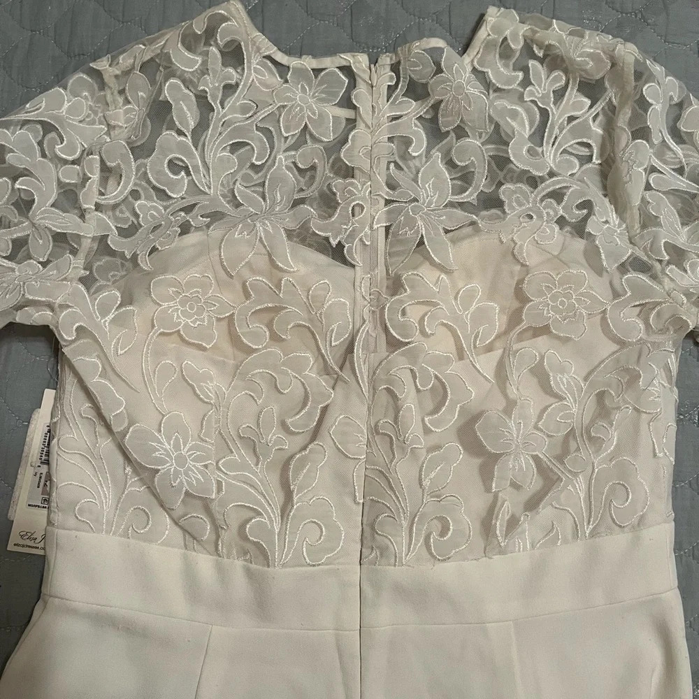 ELIZA J~IVORY JUMPSUIT~NWT~12 - Picture 4 of 16